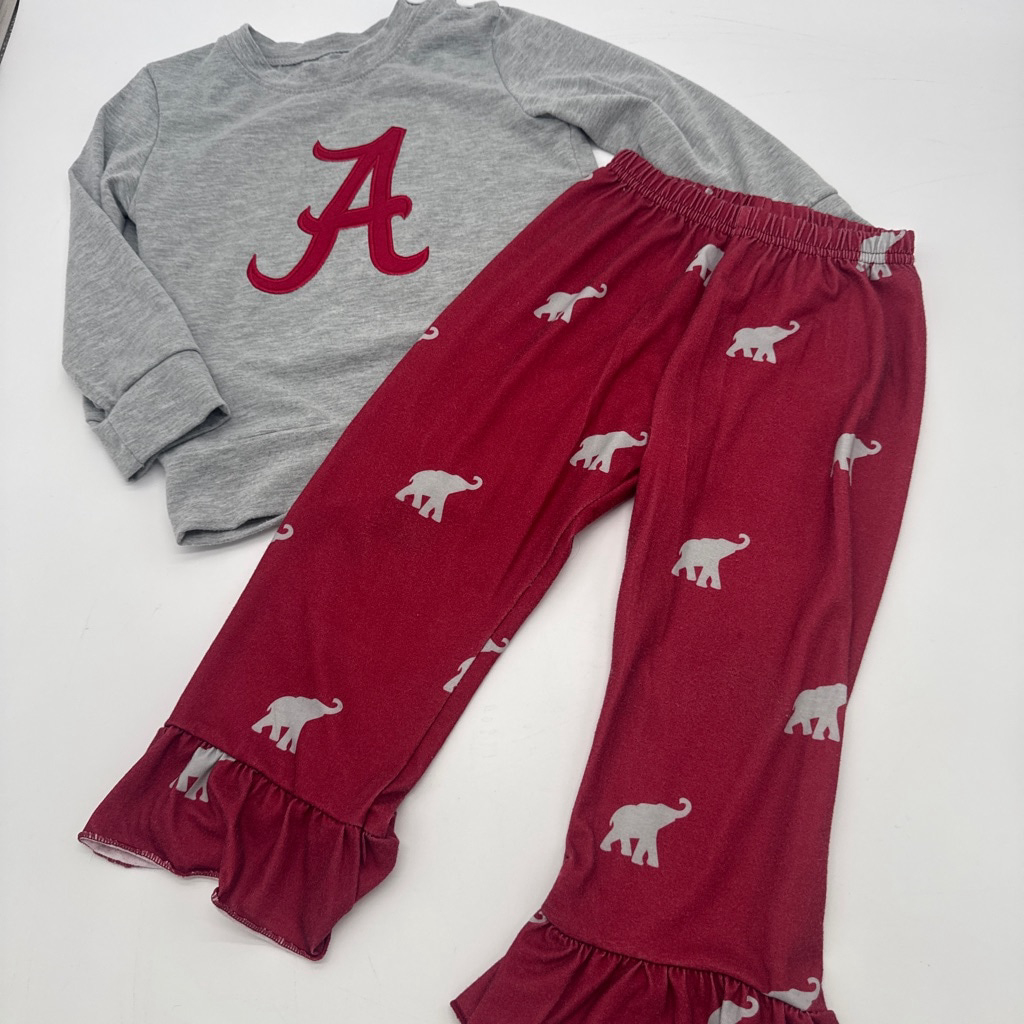 Alabama Crimson Tide Set 3t Gray Crimson